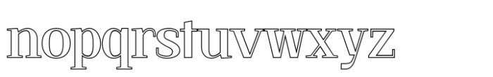 Alkalis Outline Font LOWERCASE