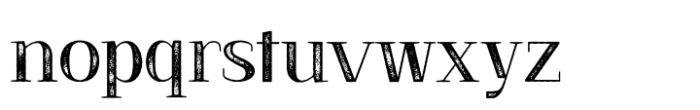 Alkalis Stamp Font LOWERCASE