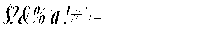 Alkemiogu Italic Font OTHER CHARS