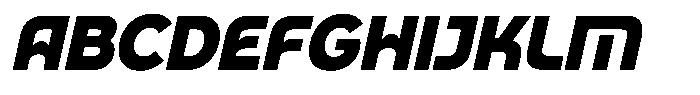 Alkena Italic Font UPPERCASE