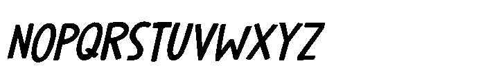 All About Me Italic Font UPPERCASE