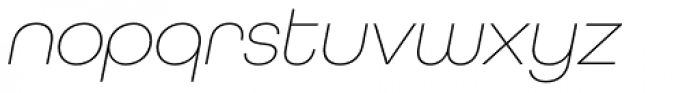 All Round Gothic ExtraLight Oblique Font LOWERCASE