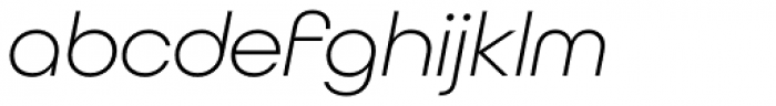 All Round Gothic Light Oblique Font LOWERCASE