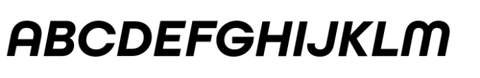 All Round Gothic Semi Oblique Font UPPERCASE