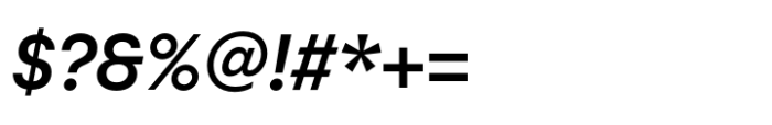 All Round Gothic Thick Oblique Font OTHER CHARS