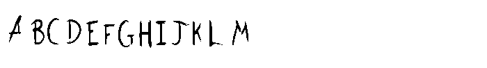 All Scratched Up Font UPPERCASE