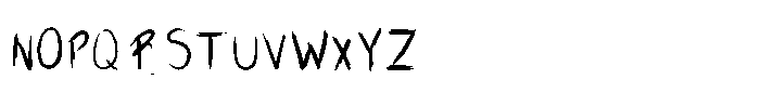 All Scratched Up Font UPPERCASE
