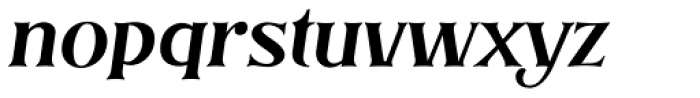 Allaina Medium Italic Font LOWERCASE