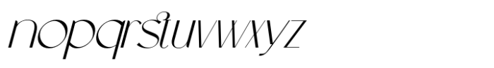 Allegra de Amour Slant Font LOWERCASE