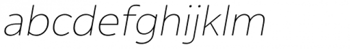 Alleyn Light Italic Font LOWERCASE