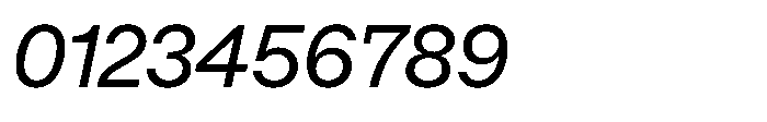 Alliance Neue Italic Font OTHER CHARS