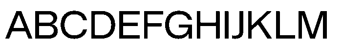 Alliance Neue Regular Font UPPERCASE