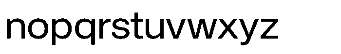 Alliance Neue Regular Font LOWERCASE