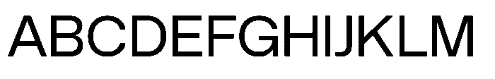 Alliance Neue VF Regular Font UPPERCASE