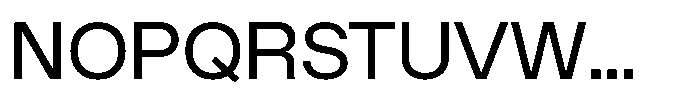 Alliance Neue VF Regular Font UPPERCASE