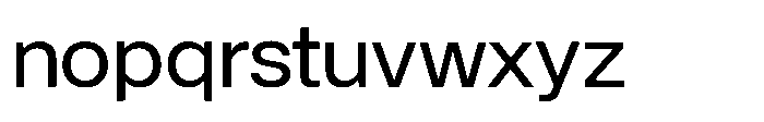 Alliance Neue VF Regular Font LOWERCASE