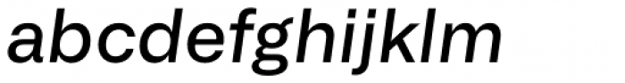 Alliance No.1 Medium Italic Font LOWERCASE
