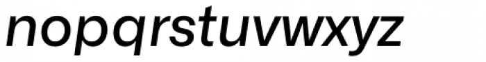 Alliance No.1 Medium Italic Font LOWERCASE