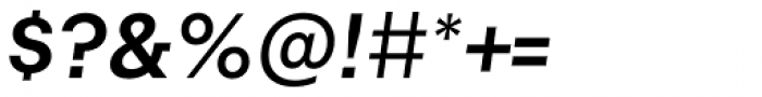 Alliance No.1 Semi Bold Italic Font OTHER CHARS