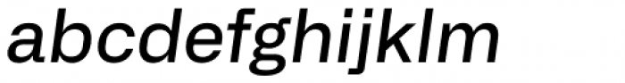 Alliance No.2 Medium Italic Font LOWERCASE