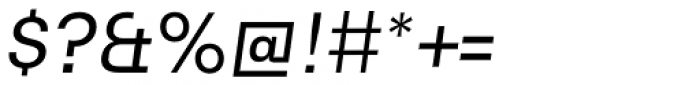 Alliance No.2 Regular Italic Font OTHER CHARS