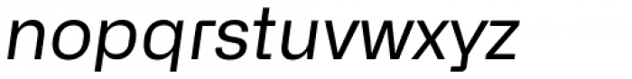 Alliance No.2 Regular Italic Font LOWERCASE