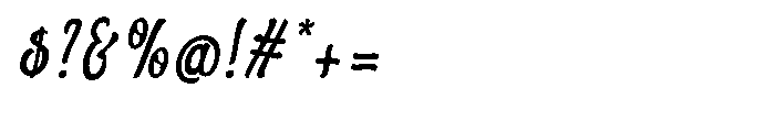 Alligony Italic Font OTHER CHARS