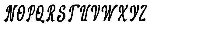 Alligony Italic Font UPPERCASE