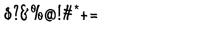 Alligony Regular Font OTHER CHARS