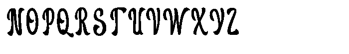 Alligony Regular Font UPPERCASE
