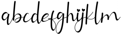 Allitta Calligraphy Regular Font LOWERCASE