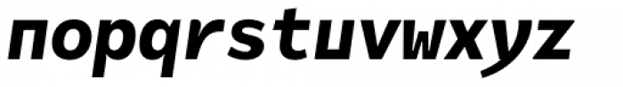 Alloca Mono Bold Italic Font LOWERCASE