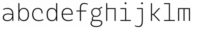 Alloca Mono Light Font LOWERCASE