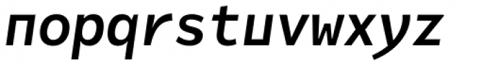 Alloca Mono Medium Italic Font LOWERCASE
