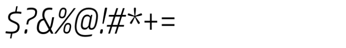 Allotrope Condensed Extra Light Italic Font OTHER CHARS