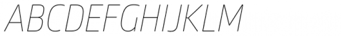 Allotrope Condensed Thin Italic Font UPPERCASE