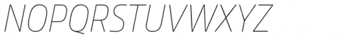Allotrope Condensed Thin Italic Font UPPERCASE