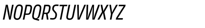 Allotrope Ex Condensed Light Italic Font UPPERCASE