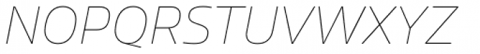 Allotrope Thin Italic Font UPPERCASE
