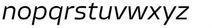 Allotrope Wide Light Italic Font LOWERCASE