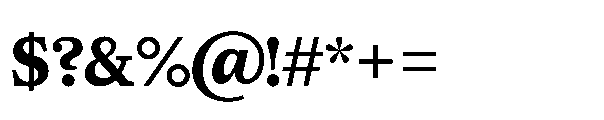 Allrounder Baroque Bold Font OTHER CHARS