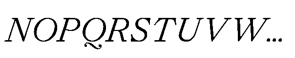 Allrounder Baroque Book Italic Font UPPERCASE