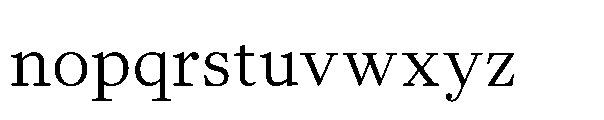 Allrounder Baroque Book Font LOWERCASE