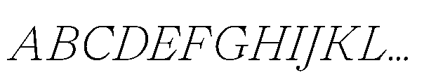 Allrounder Baroque Light Italic Font UPPERCASE
