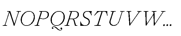 Allrounder Baroque Light Italic Font UPPERCASE