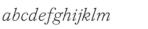 Allrounder Baroque Light Italic FONT