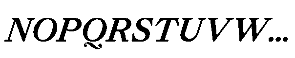 Allrounder Baroque Medium Italic Font UPPERCASE