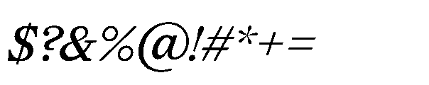 Allrounder Baroque Regular Italic Font OTHER CHARS