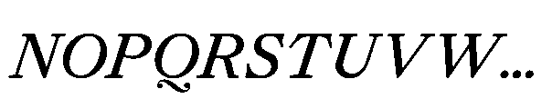 Allrounder Baroque Regular Italic Font UPPERCASE