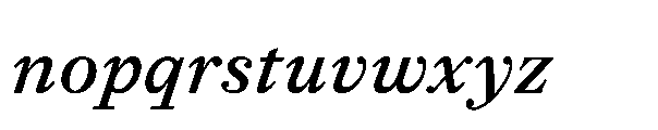 Allrounder Baroque Regular Italic Font LOWERCASE
